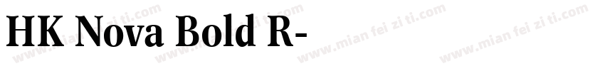 HK Nova Bold R字体转换
